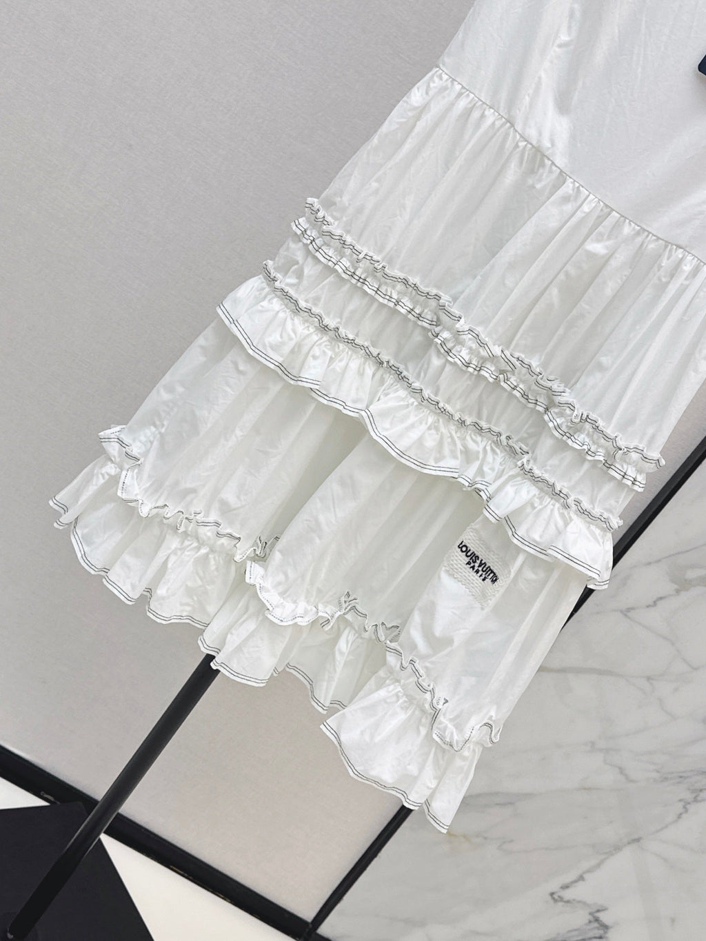 Louis Vuitton/26SS NEW Sleeveless Long Dress with Ruffled Hem