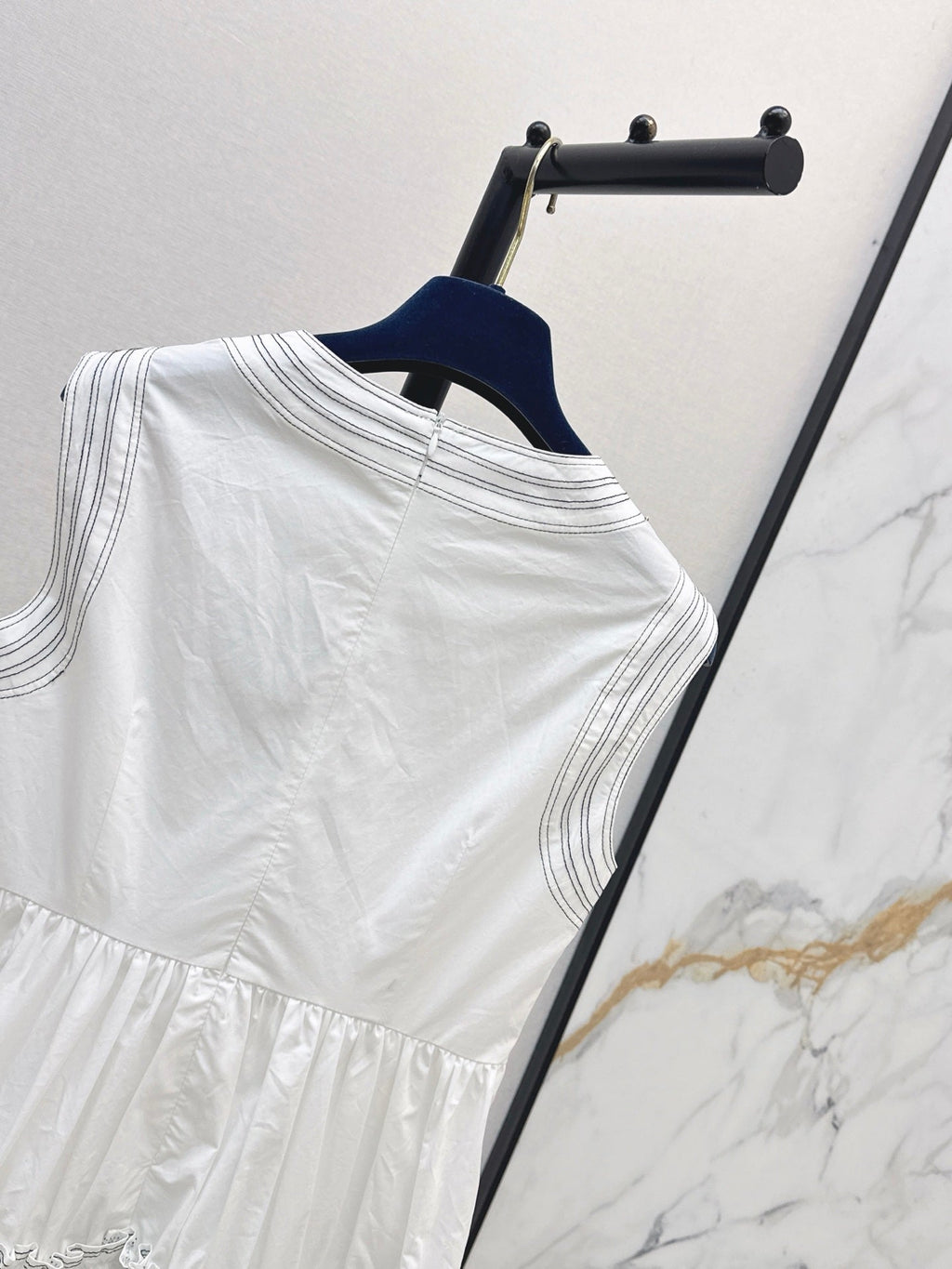 Louis Vuitton/26SS NEW Sleeveless Long Dress with Ruffled Hem