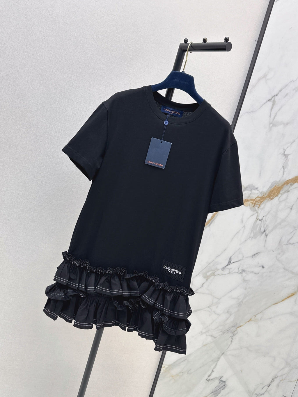 Louis Vuitton/26SS NEW Sleeveless Short Dress with Ruffled Hem