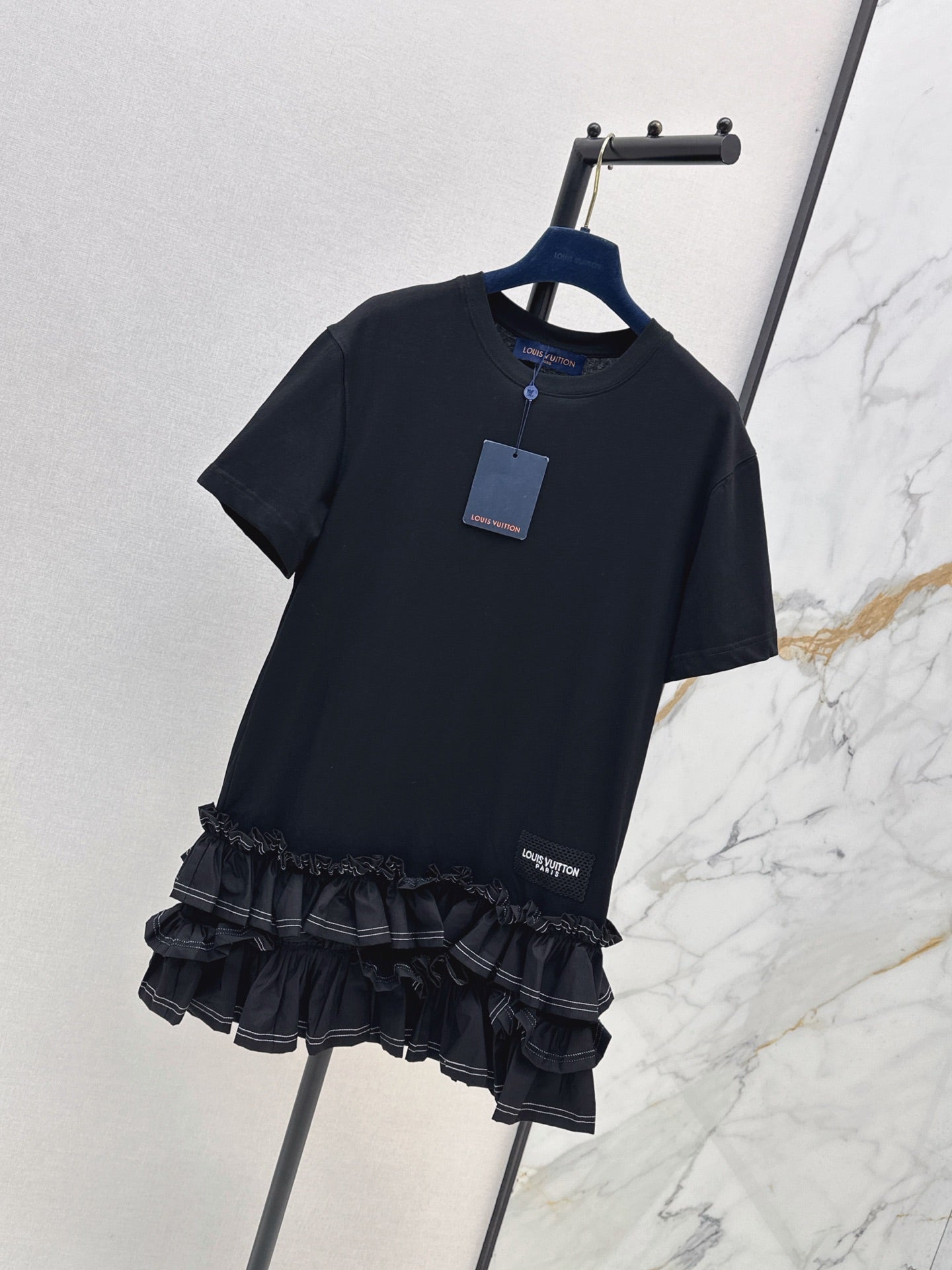 Louis Vuitton/26SS NEW Sleeveless Short Dress with Ruffled Hem