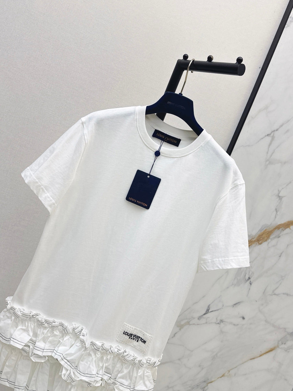Louis Vuitton/26SS NEW Sleeveless Short Dress with Ruffled Hem