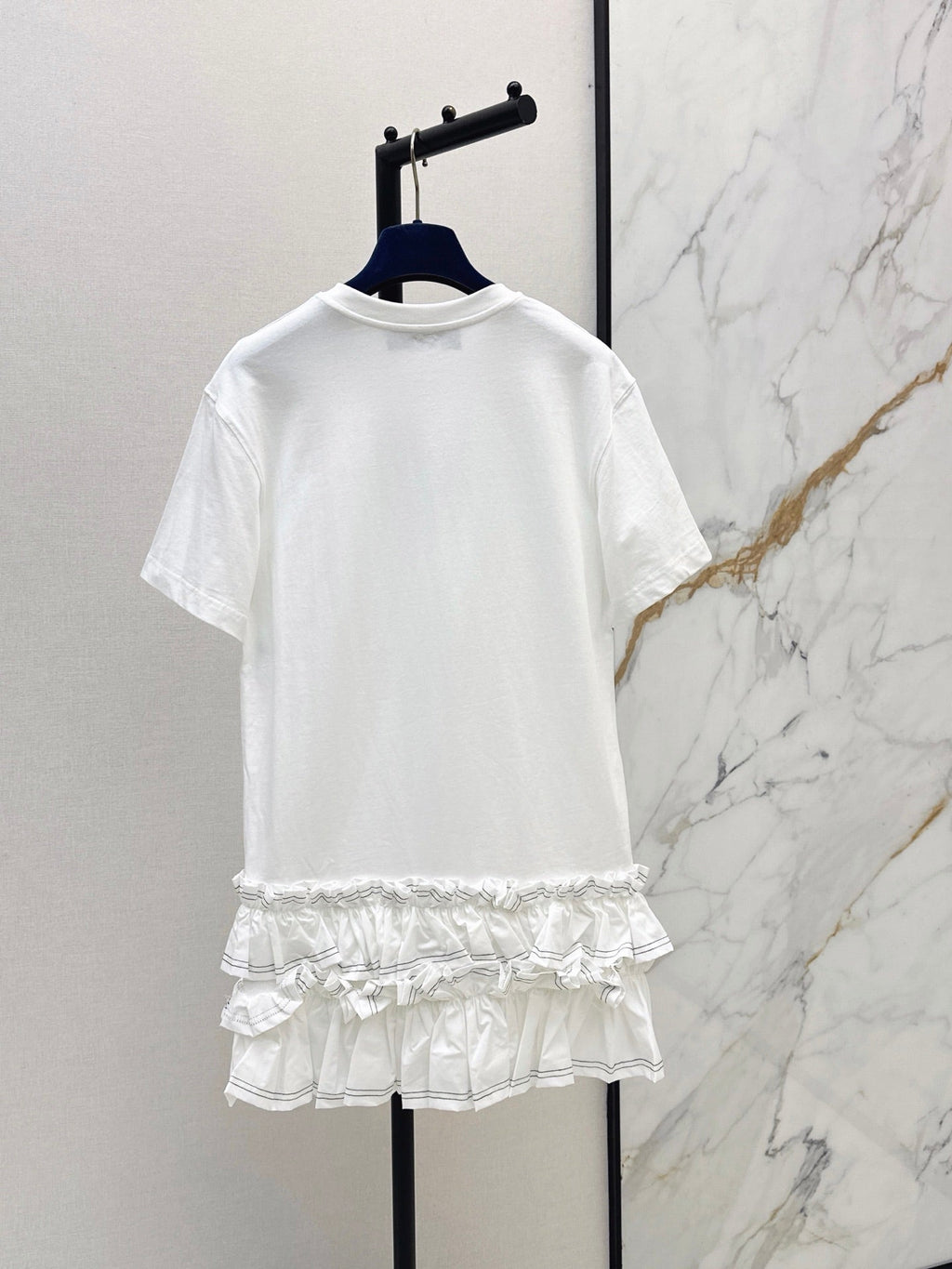Louis Vuitton/26SS NEW Sleeveless Short Dress with Ruffled Hem