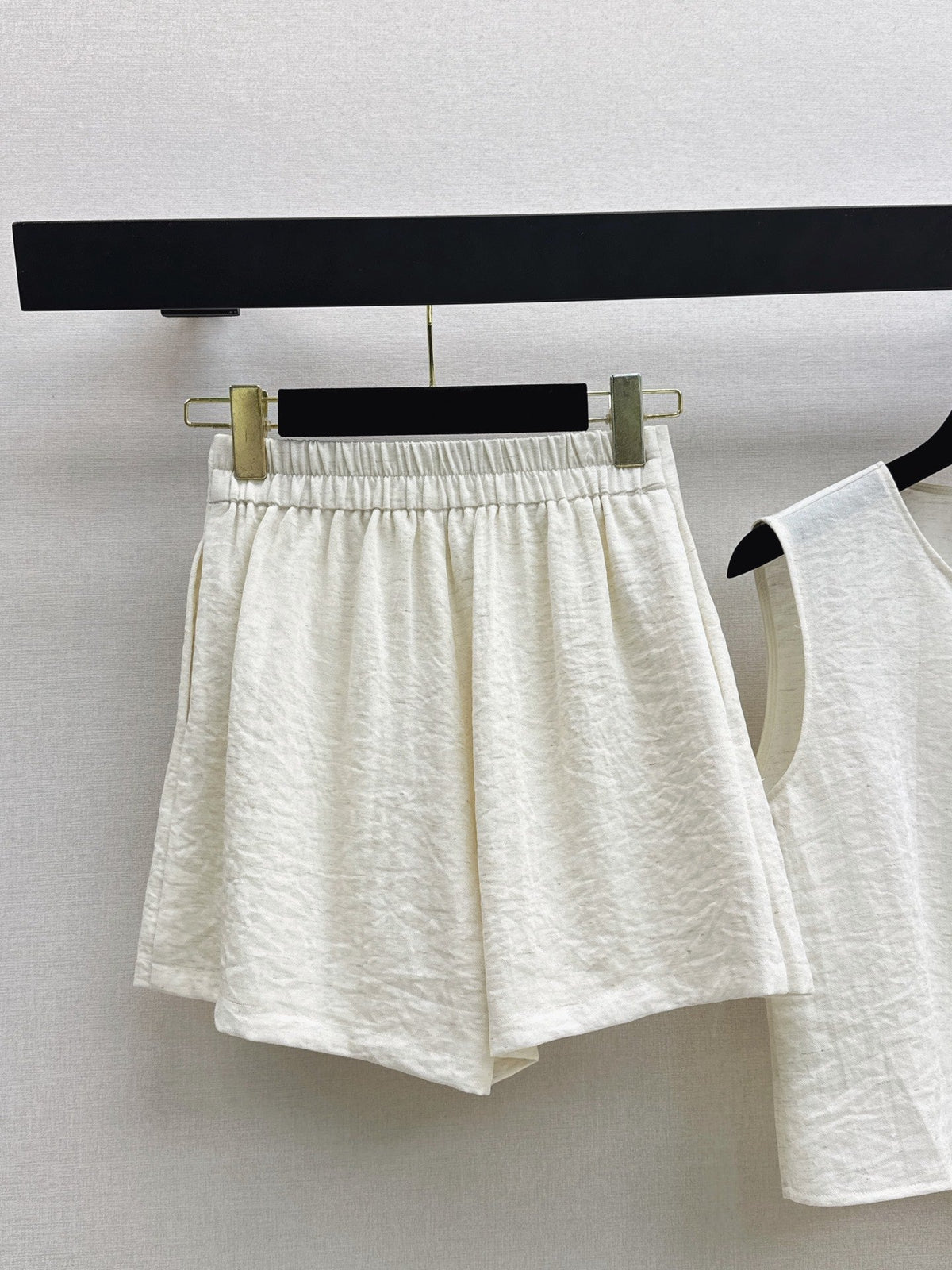 chanel/26SS NEW Sleeveless Vest Set 🤎 Made of linen fiber
