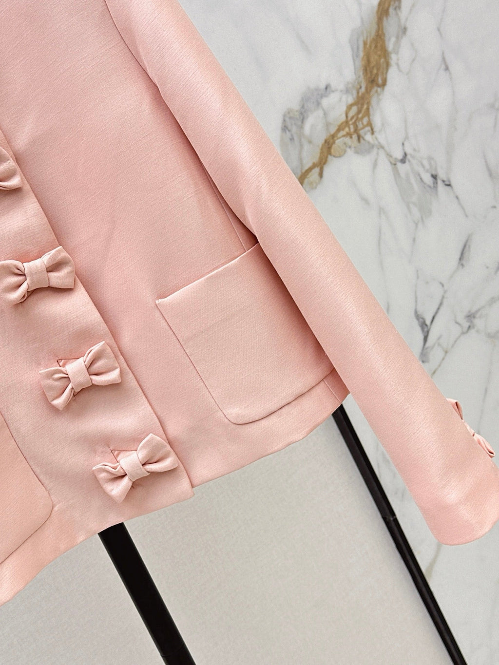 dior/26SS NEW Bow-tie Round Neck Elegant Jacket