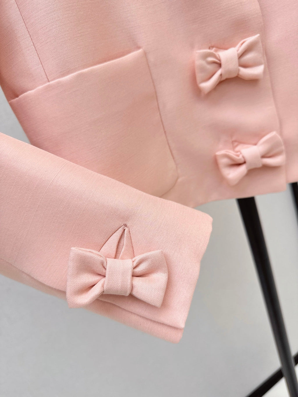 dior/26SS NEW Bow-tie Round Neck Elegant Jacket