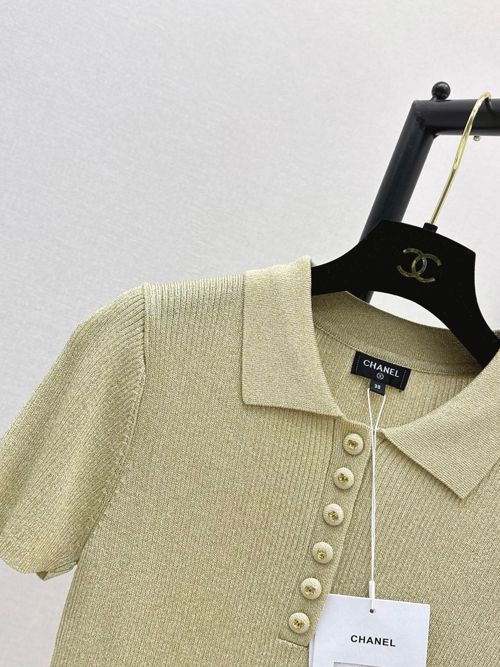 26SS NEW Coco's outfit: Knitted polo short-sleeved top 💛