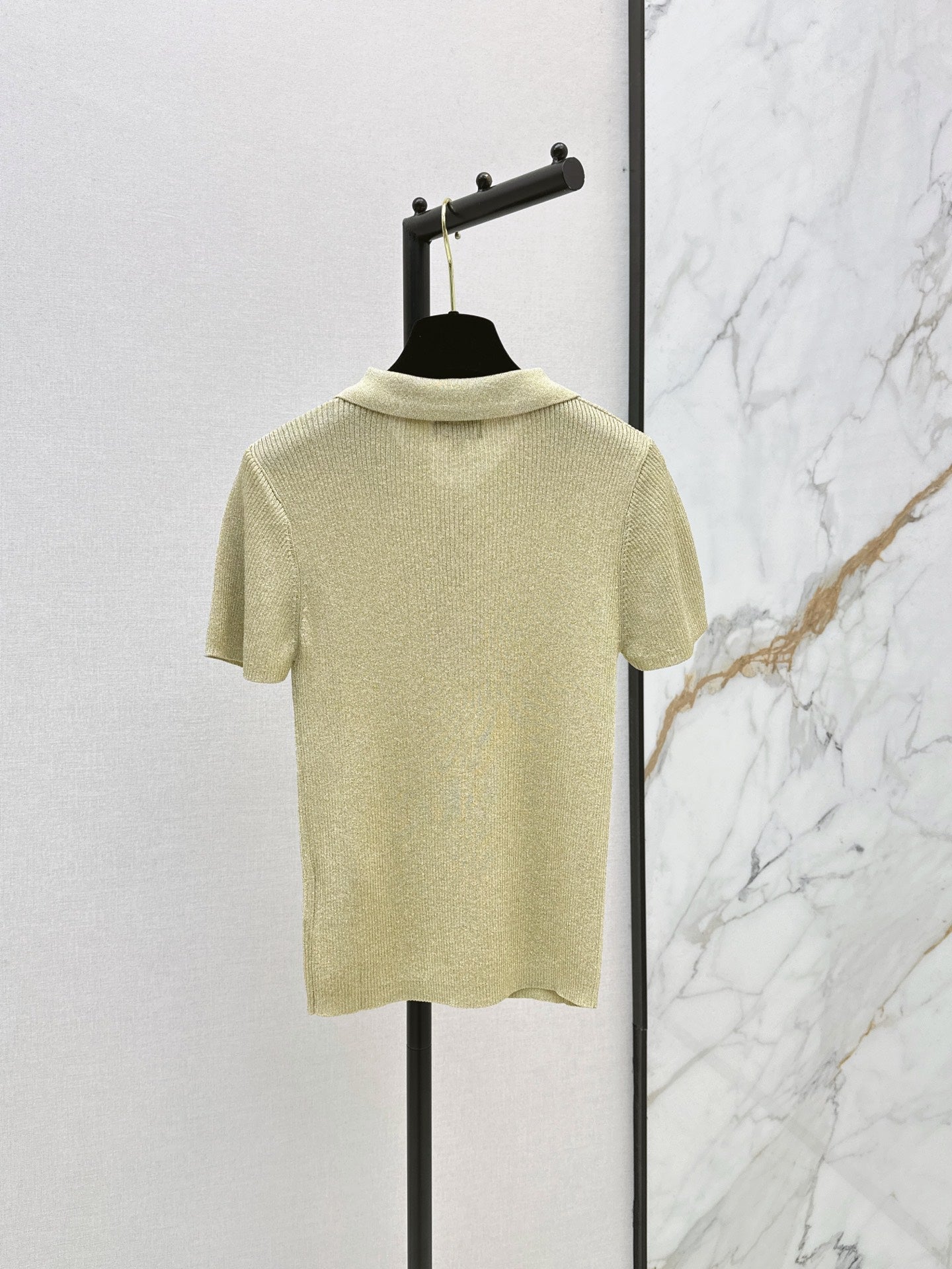 26SS NEW Coco's outfit: Knitted polo short-sleeved top 💛