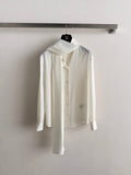 26SS NEW Ribbon Satin Shirt