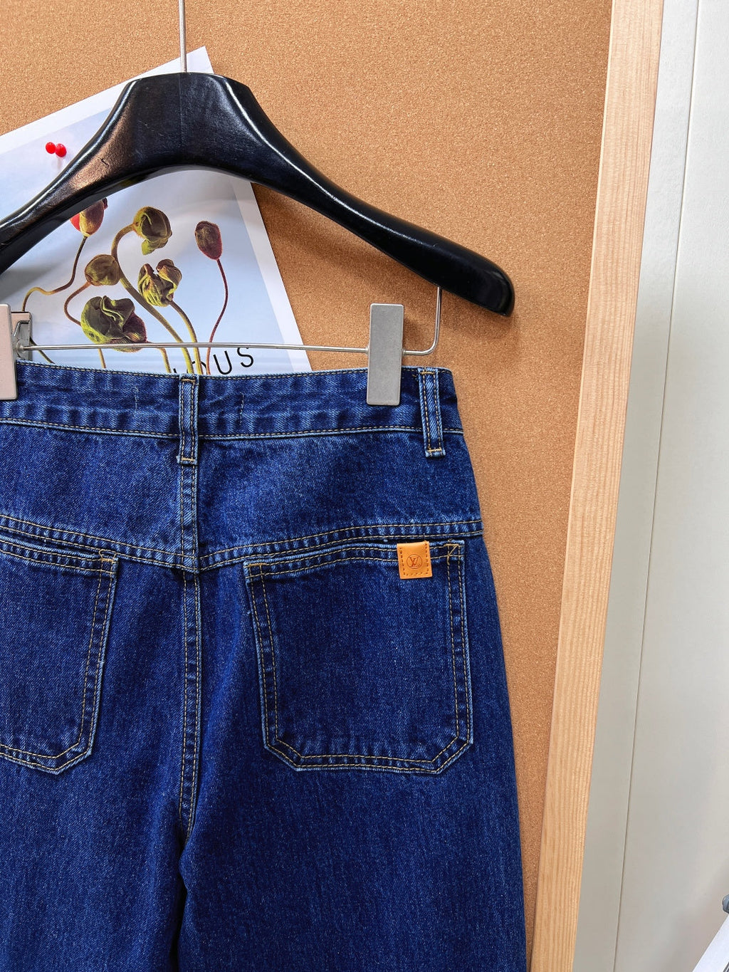 26SS NEW Patchwork Letter V-Neck Jeans