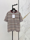 26SS NEW Oversized Striped Seahorse T-Shirt 🤎