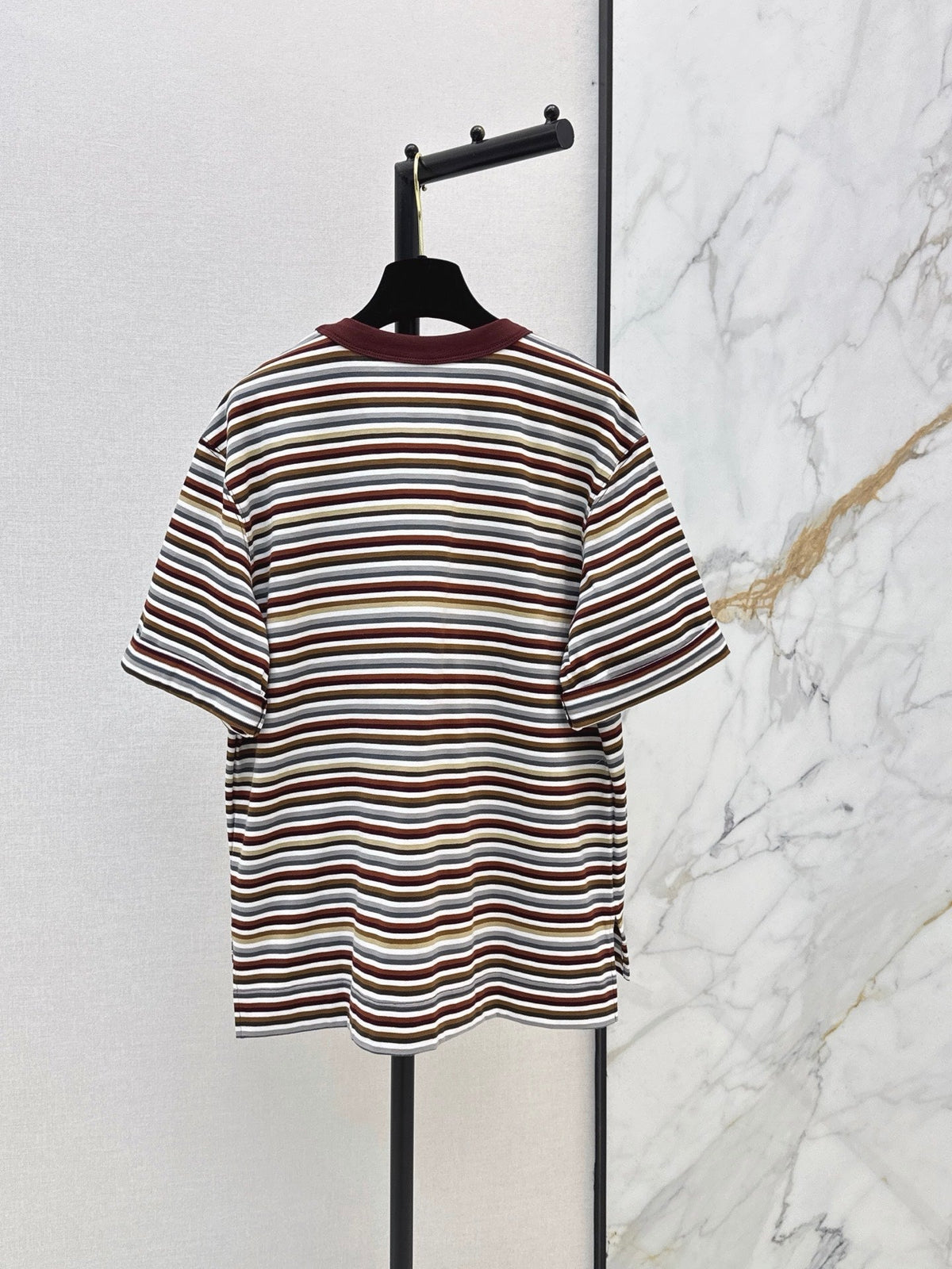 26SS NEW Oversized Striped Seahorse T-Shirt 🤎
