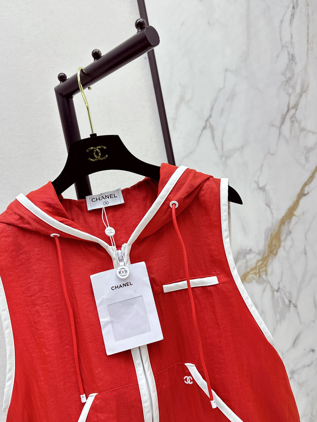26SS NEW Coco Girl Beach Series Sporty Hooded Jacket 🖤