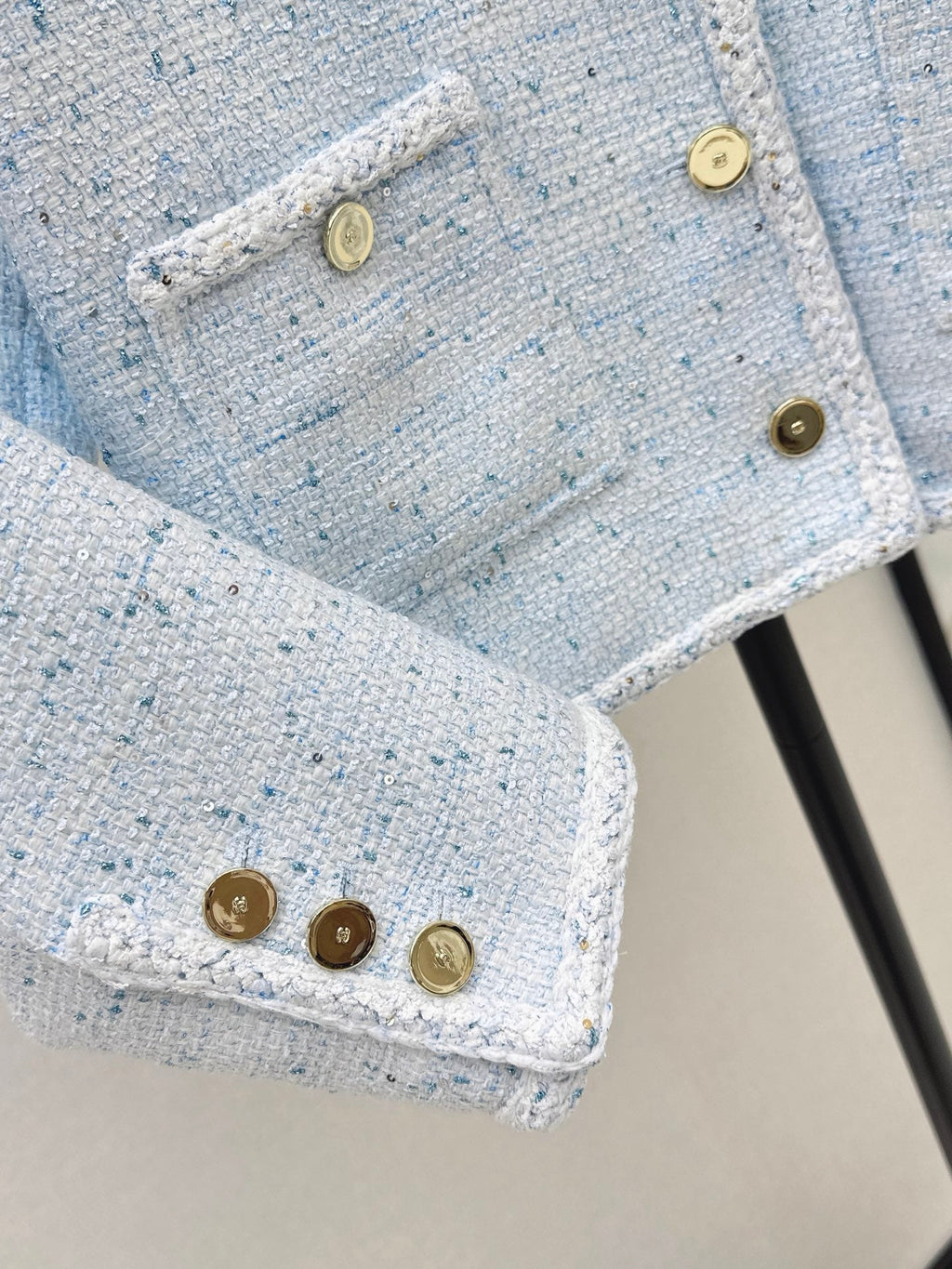 26SS NEW Elegant Woven Crew Neck Jacket🩵