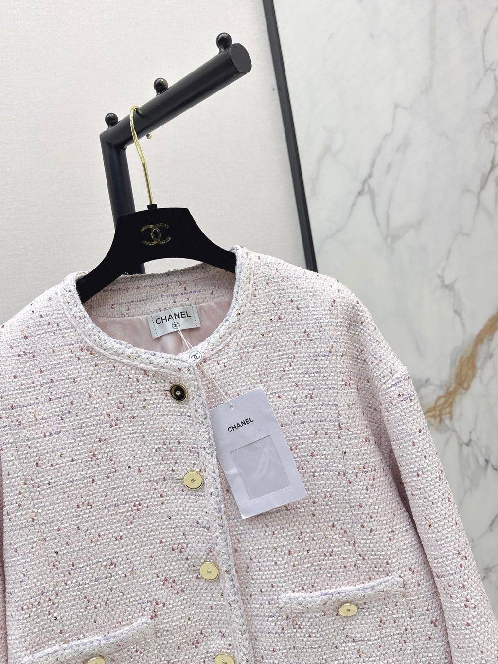 26SS NEW Elegant Woven Crew Neck Jacket🩵