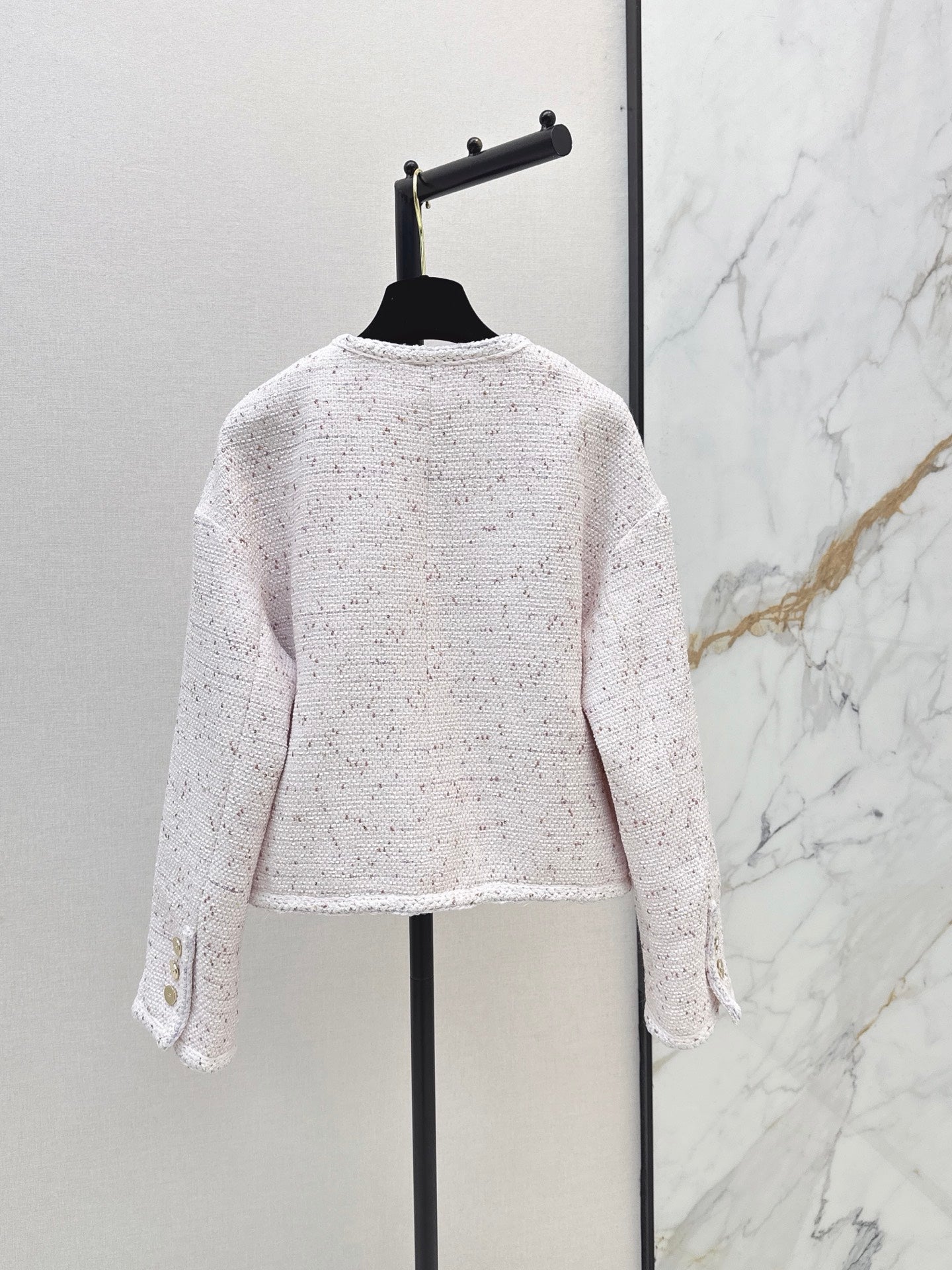 26SS NEW Elegant Woven Crew Neck Jacket🩵
