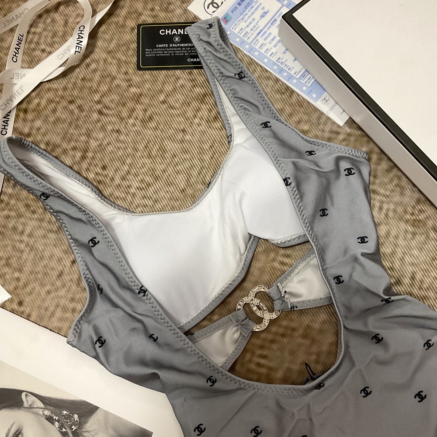 26SS NEW Grey One-Piece Swimsuit 👙