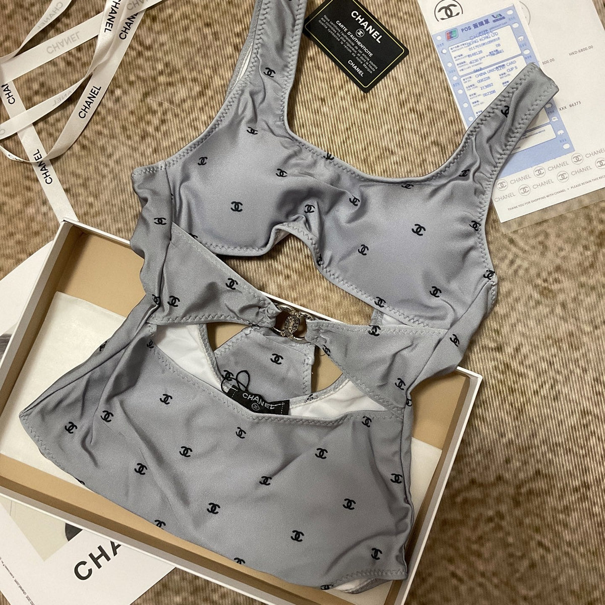 26SS NEW Grey One-Piece Swimsuit 👙