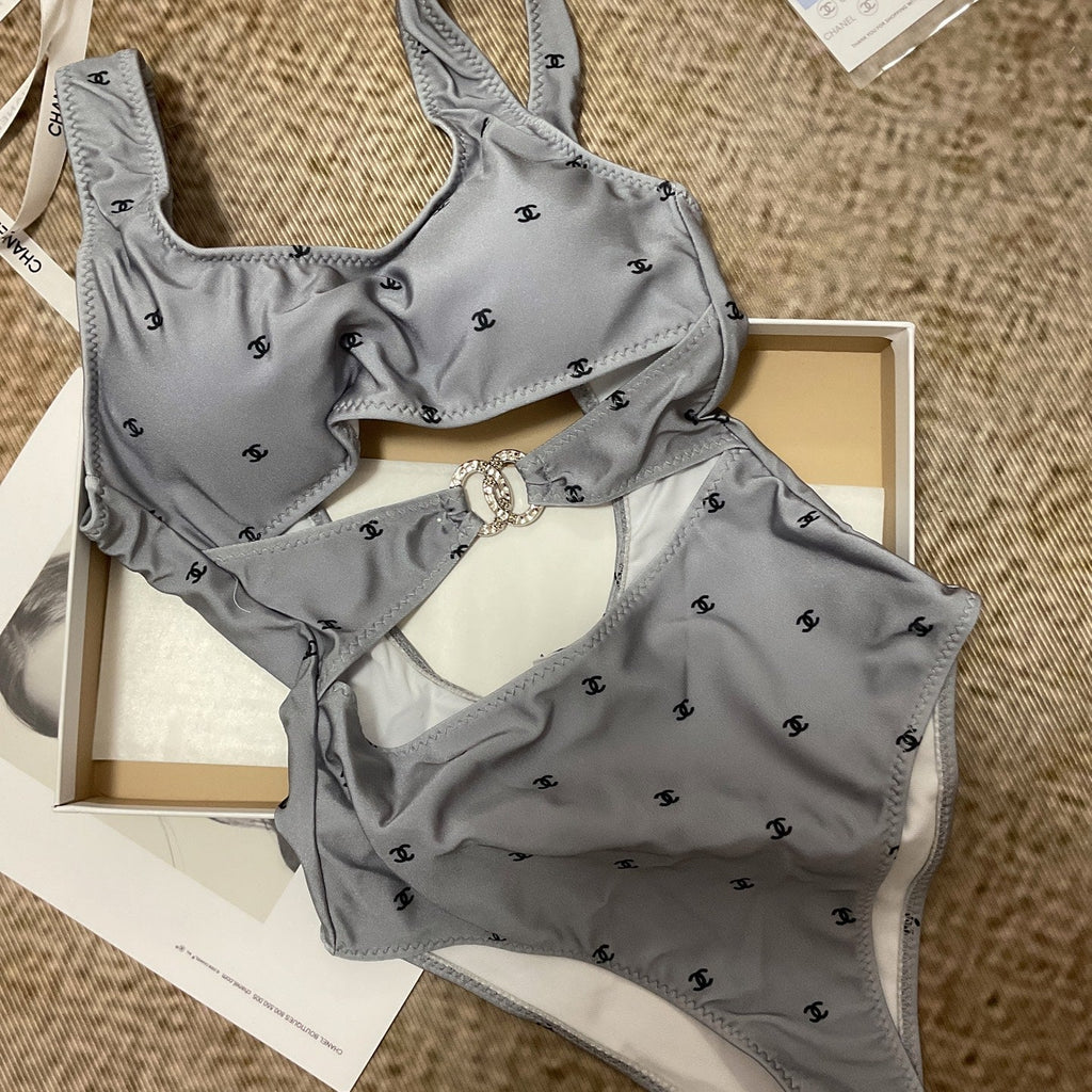 26SS NEW Grey One-Piece Swimsuit 👙