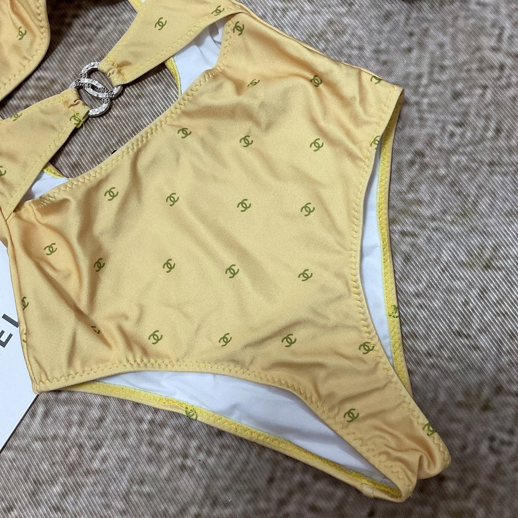 26SS NEW Yellow One-Piece Swimsuit 👙