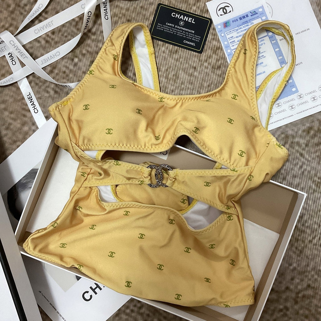 26SS NEW Yellow One-Piece Swimsuit 👙