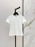 26SS NEW Versatile Small Logo Embroidered T-Shirt 🩶