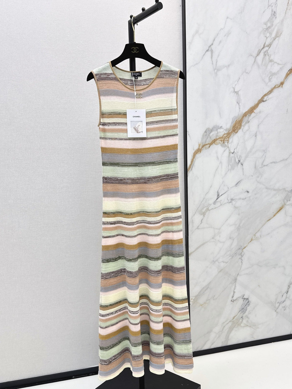 26SS NEW Striped Knit Maxi Dress 🤎