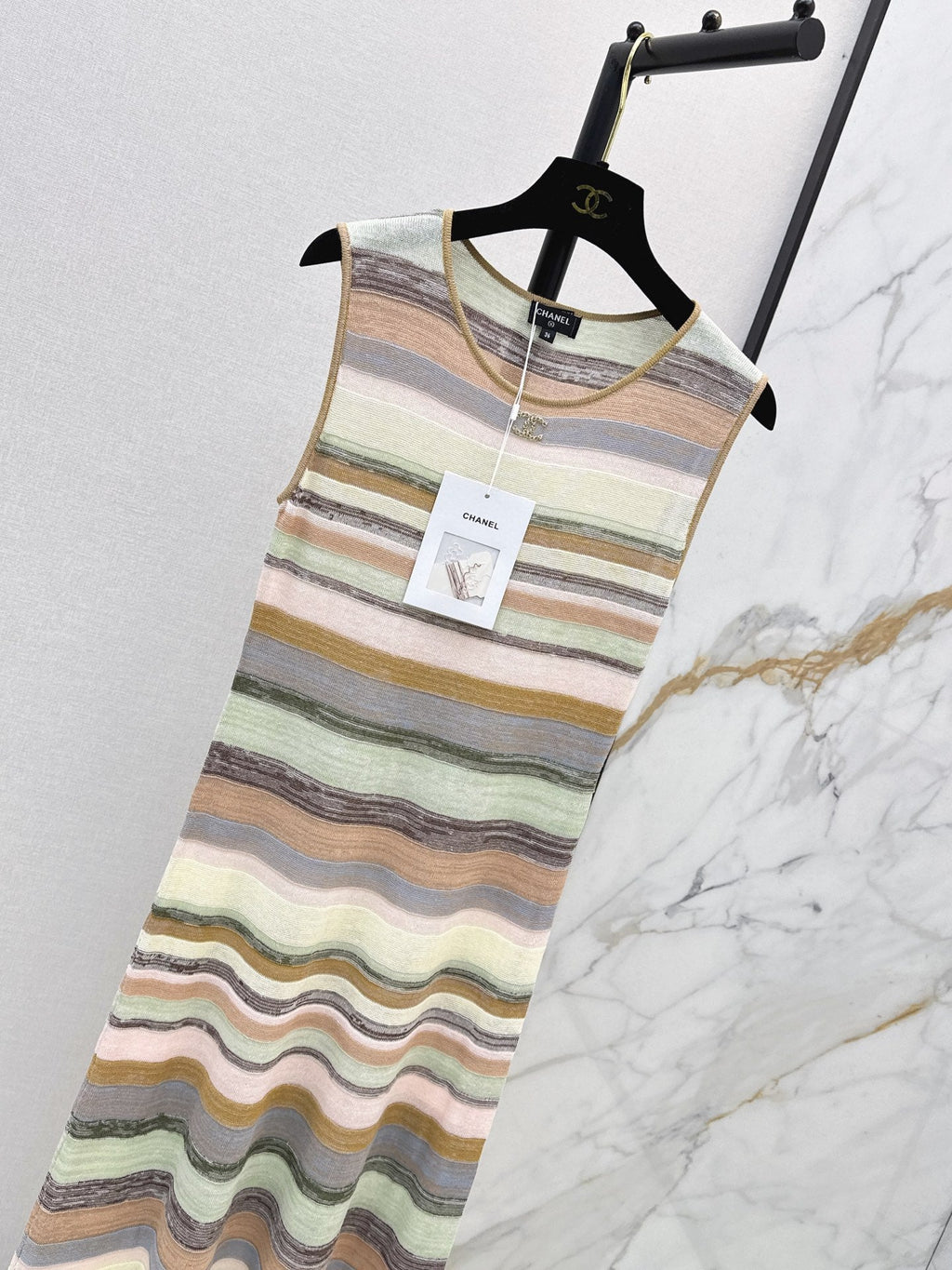 26SS NEW Striped Knit Maxi Dress 🤎