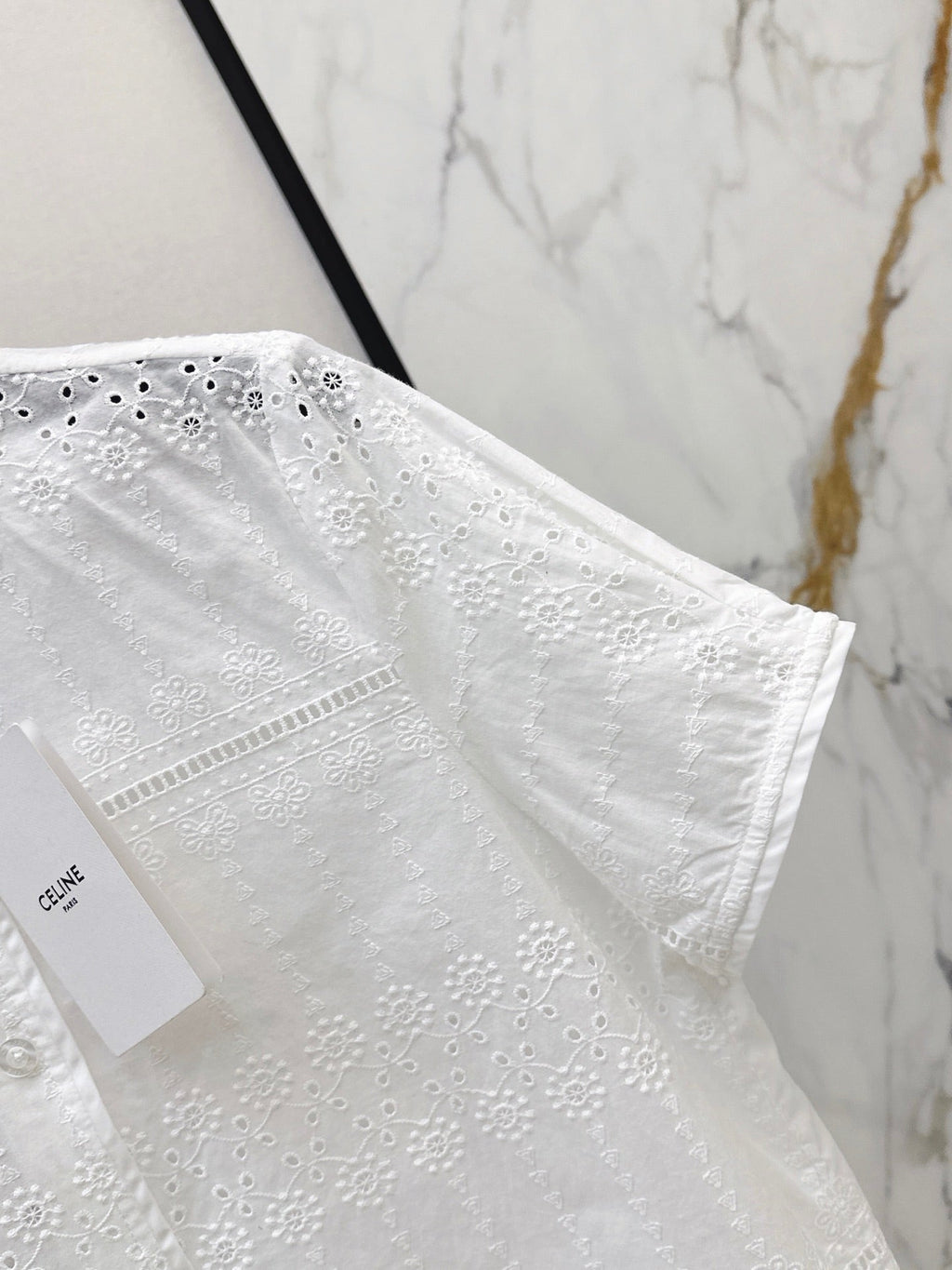 26SS NEW Hollow-out Embroidered Shirt 🤍
