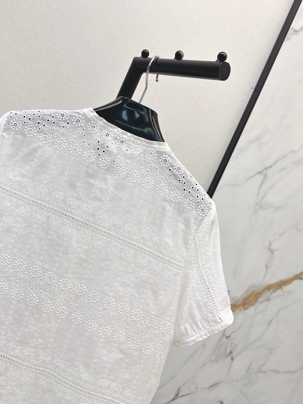 26SS NEW Hollow-out Embroidered Shirt 🤍