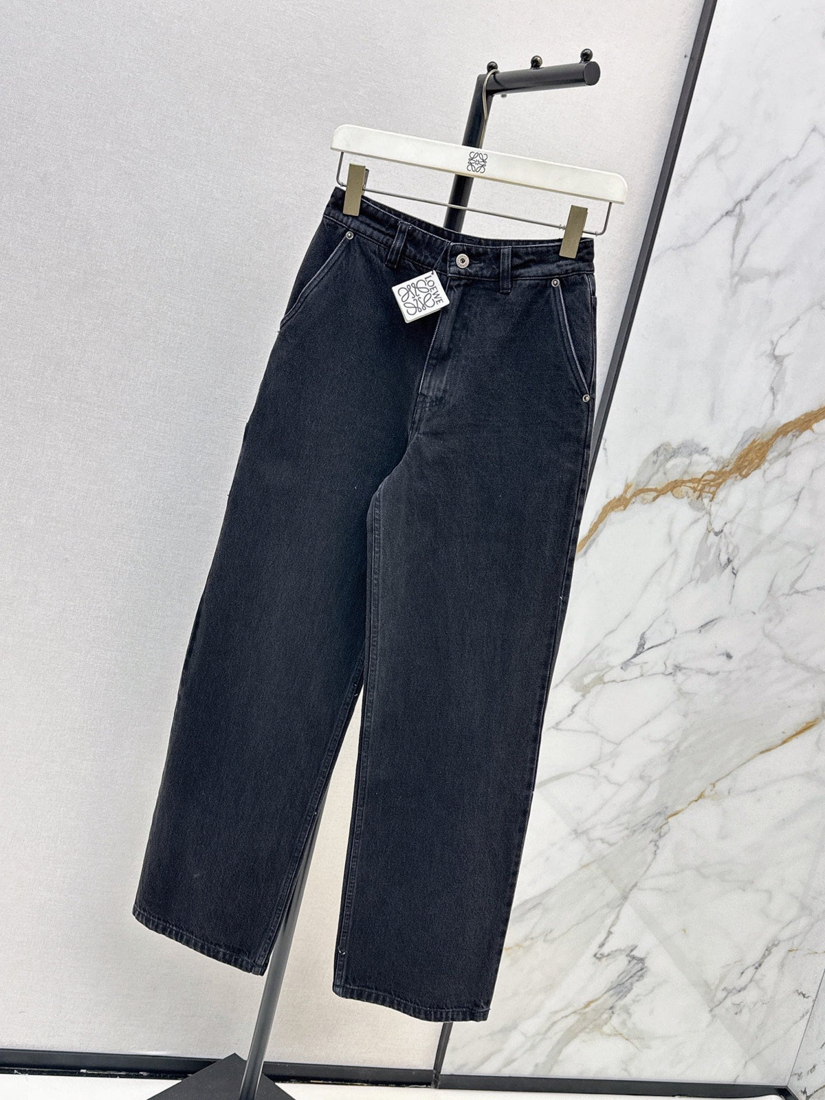 26SS NEW: Stylish Leather Patches and Workwear Pocket Jeans🩵