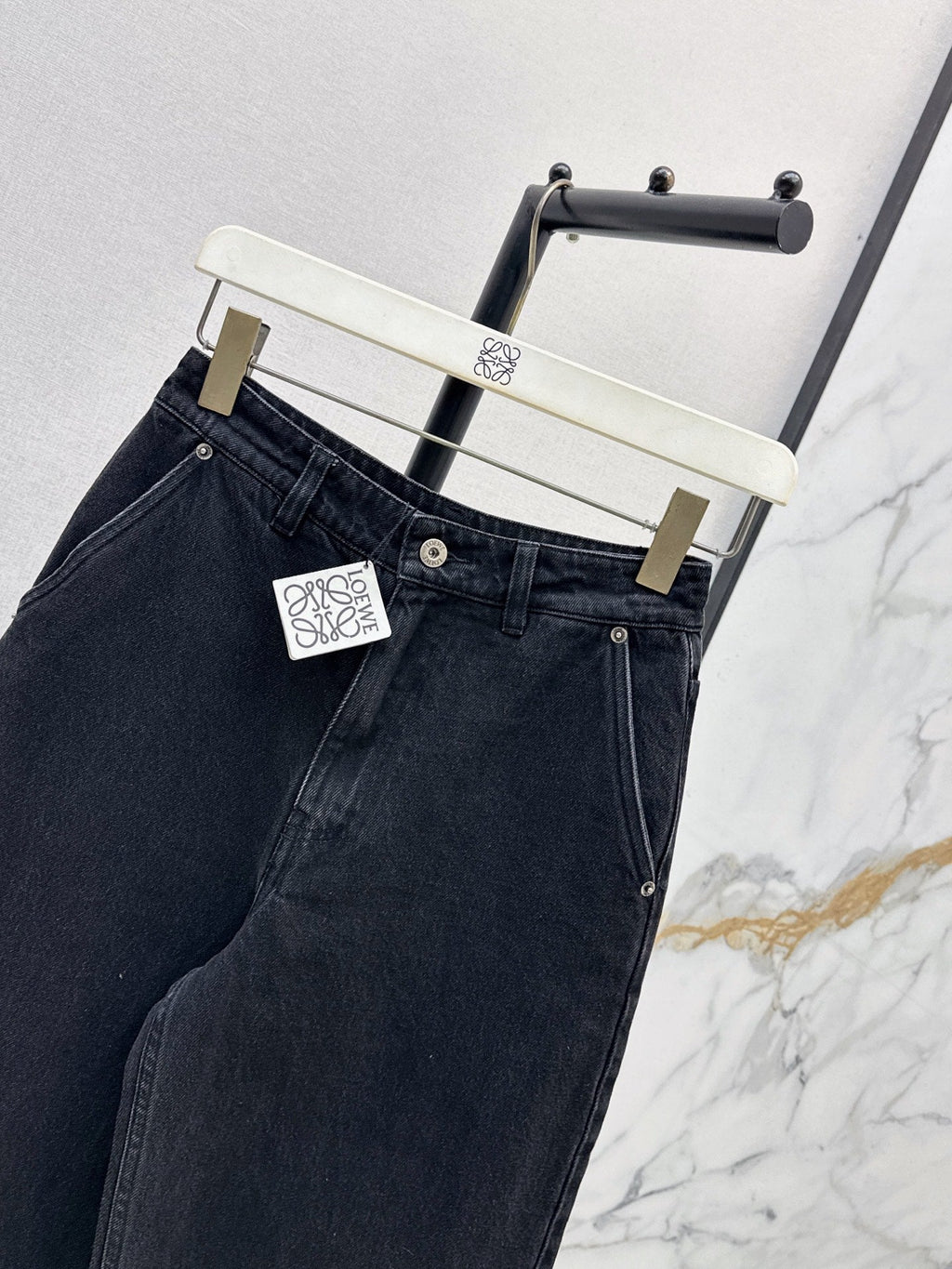 26SS NEW: Stylish Leather Patches and Workwear Pocket Jeans🩵