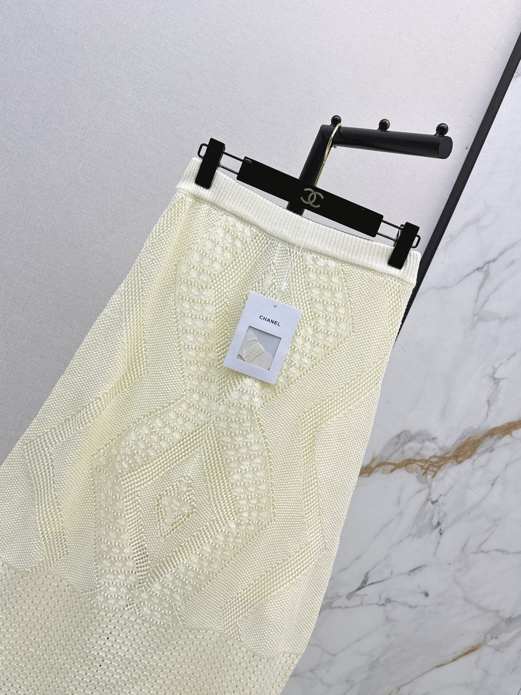 26SS NEW Openwork Knit Midi Skirt 🤍
