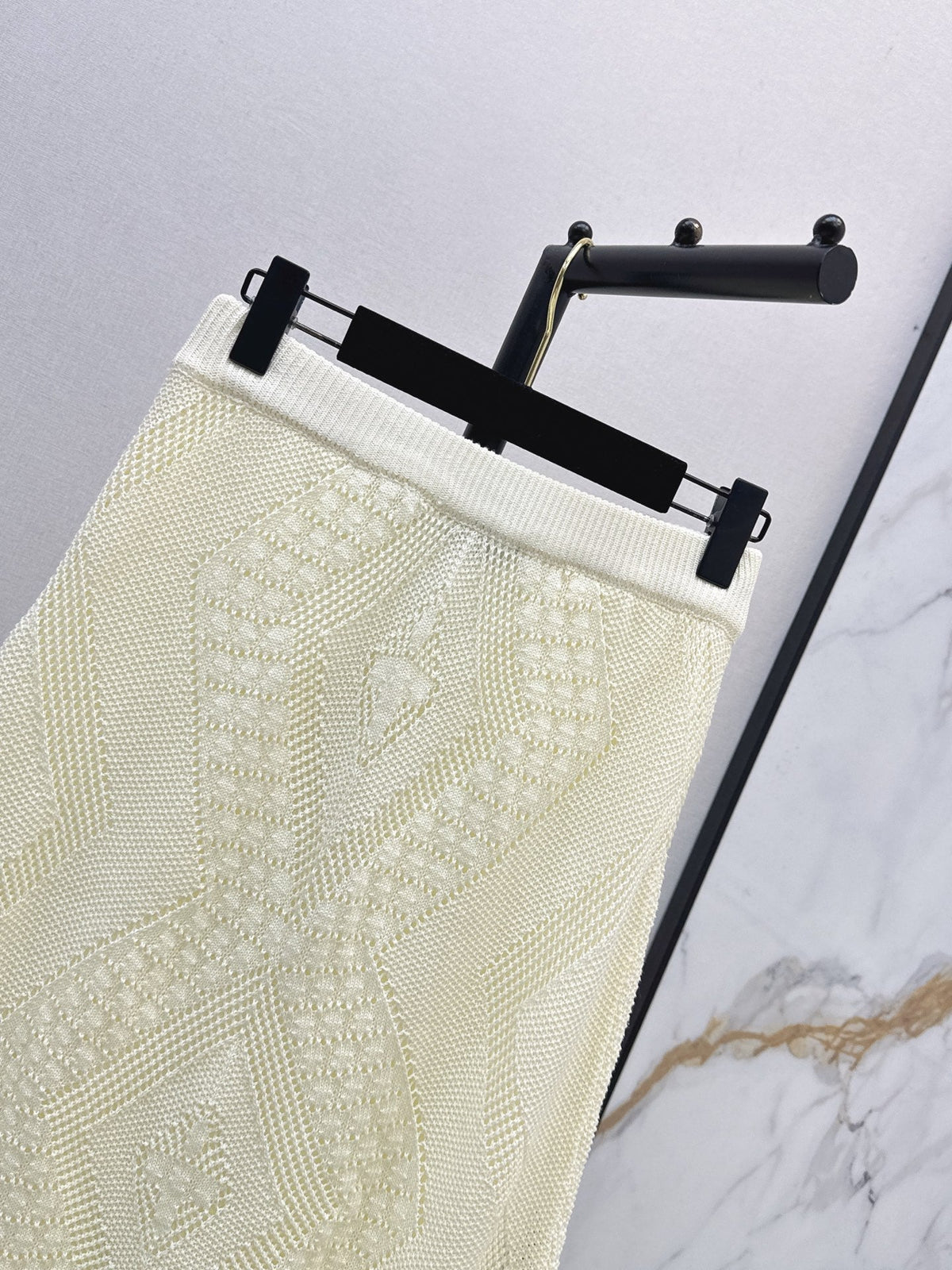 26SS NEW Openwork Knit Midi Skirt 🤍