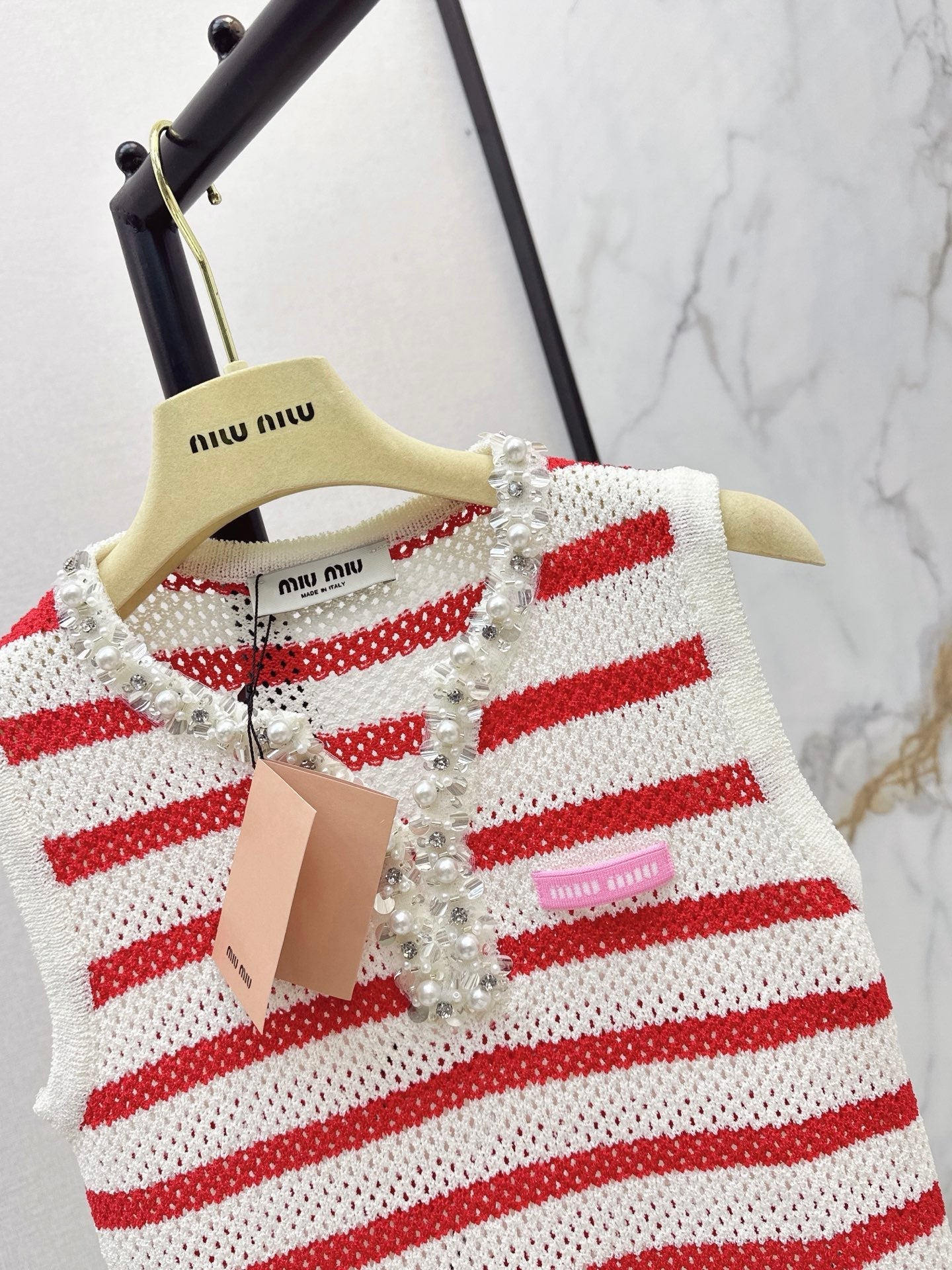 26SS NEW Color Block Striped Knit Vest 🤍