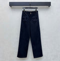 26SS NEW Tweed Patchwork Jeans