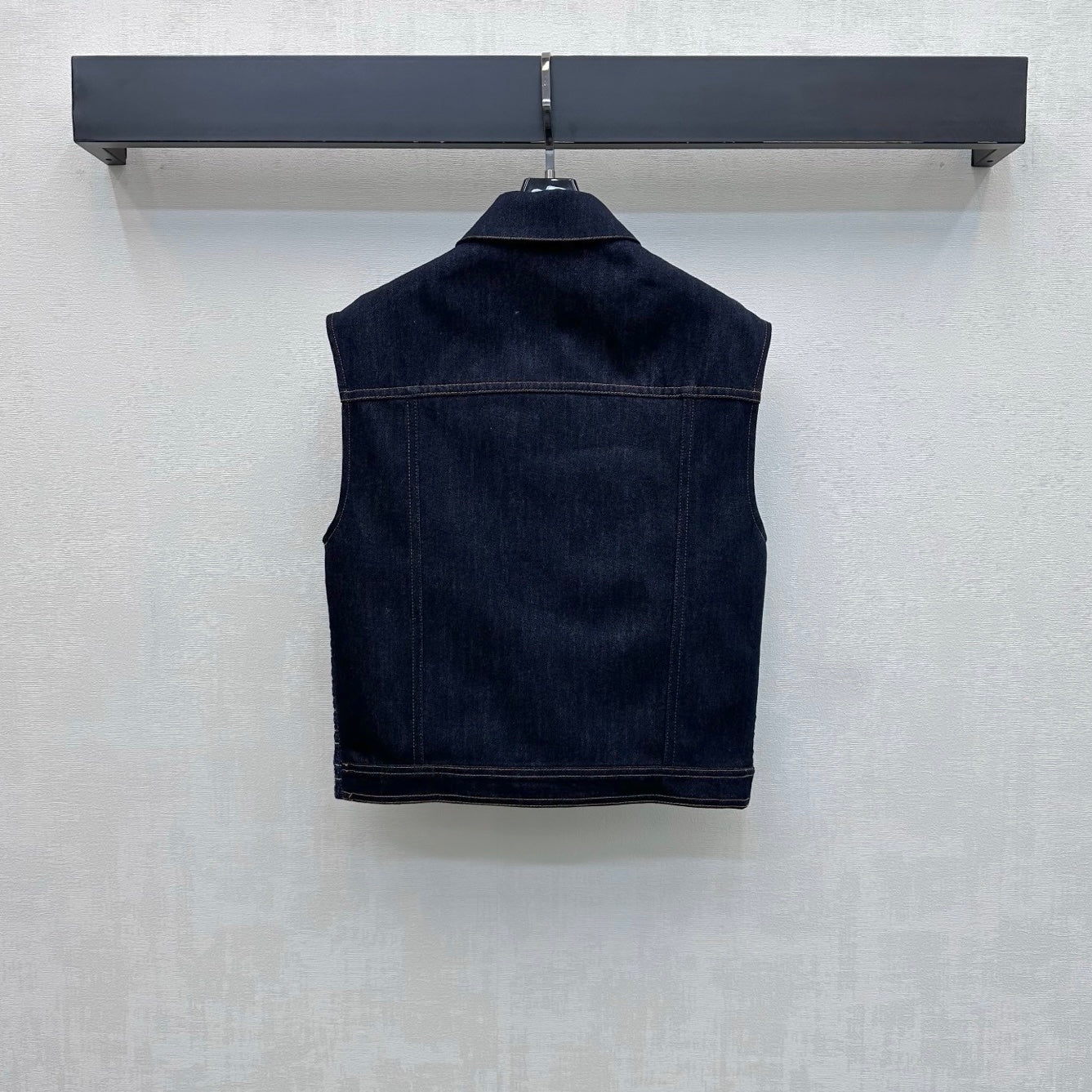 26SS NEW Tweed Patchwork Denim Vest