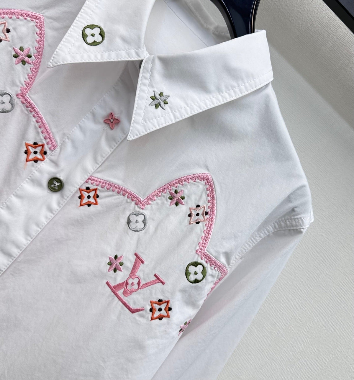 26SS NEW Heavy Embroidery Collared Shirt