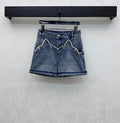 26SS NEW Heavy-duty denim fold-over shorts