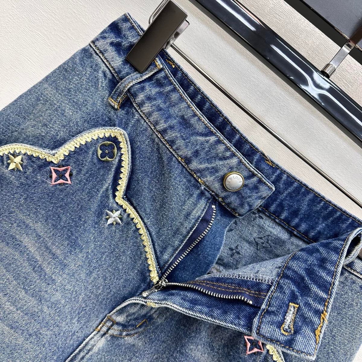 26SS NEW Heavy-duty denim fold-over shorts