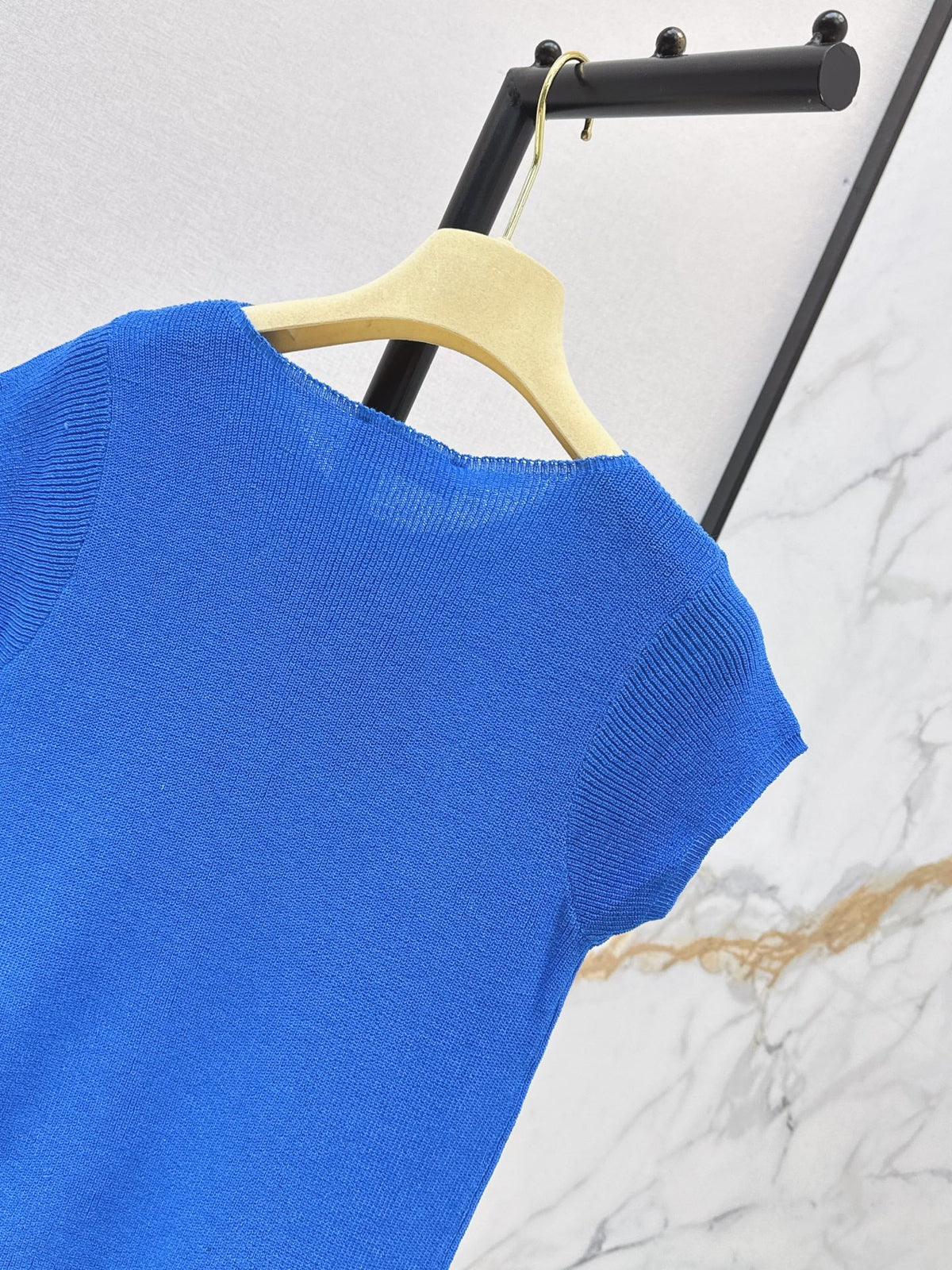 26SS New Summer "Dopamine" Style Drop-Shoulder Knit Top 🩵