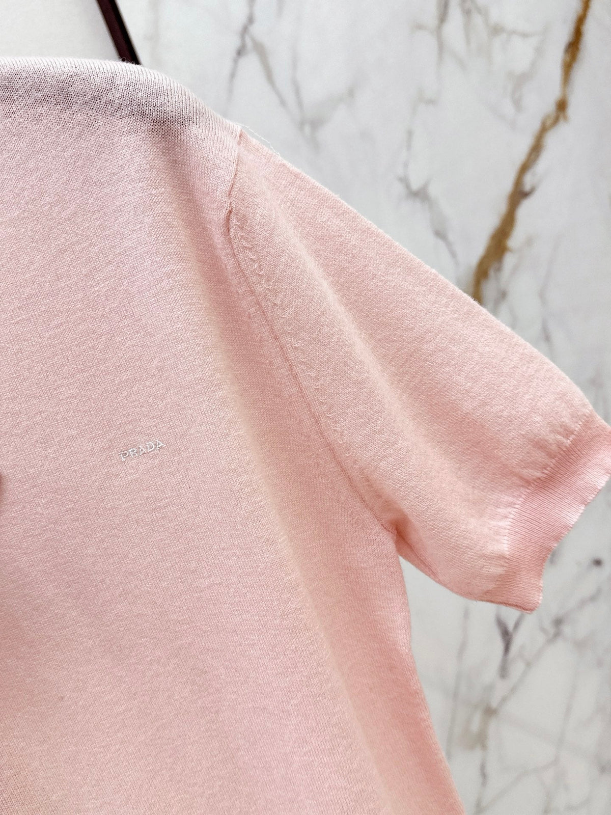 26SS New Pink Short-Sleeved Knit Top 💕