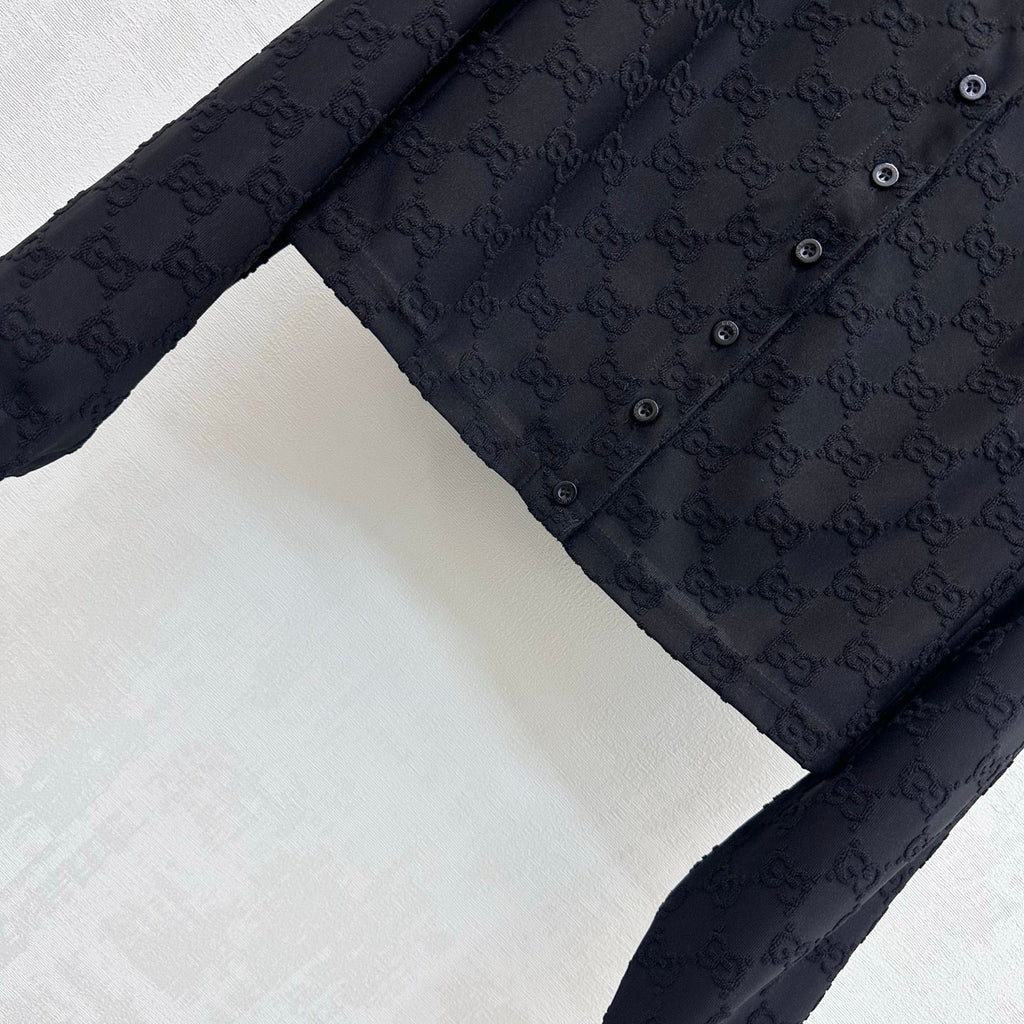 26FW New Jacquard Crew-Neck Cropped Cardigan
