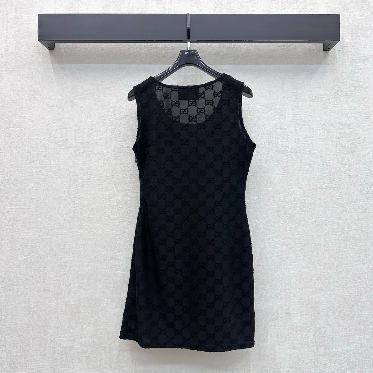 26FW New Jacquard Crew-Neck Vest Dress