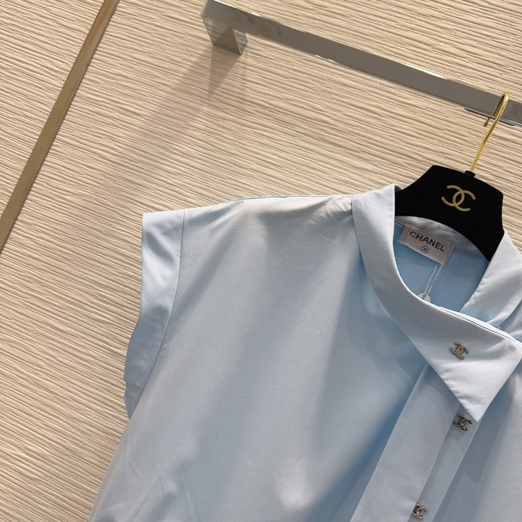 26FW New Sleeveless Shirt with 3D Tailoring