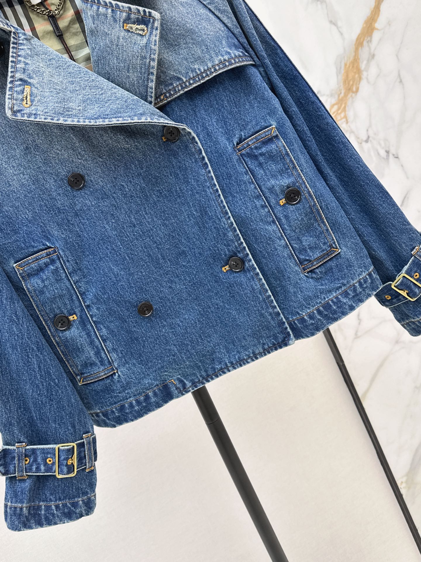 26FW New Vintage-Wash Denim Trench Coat 🩵
