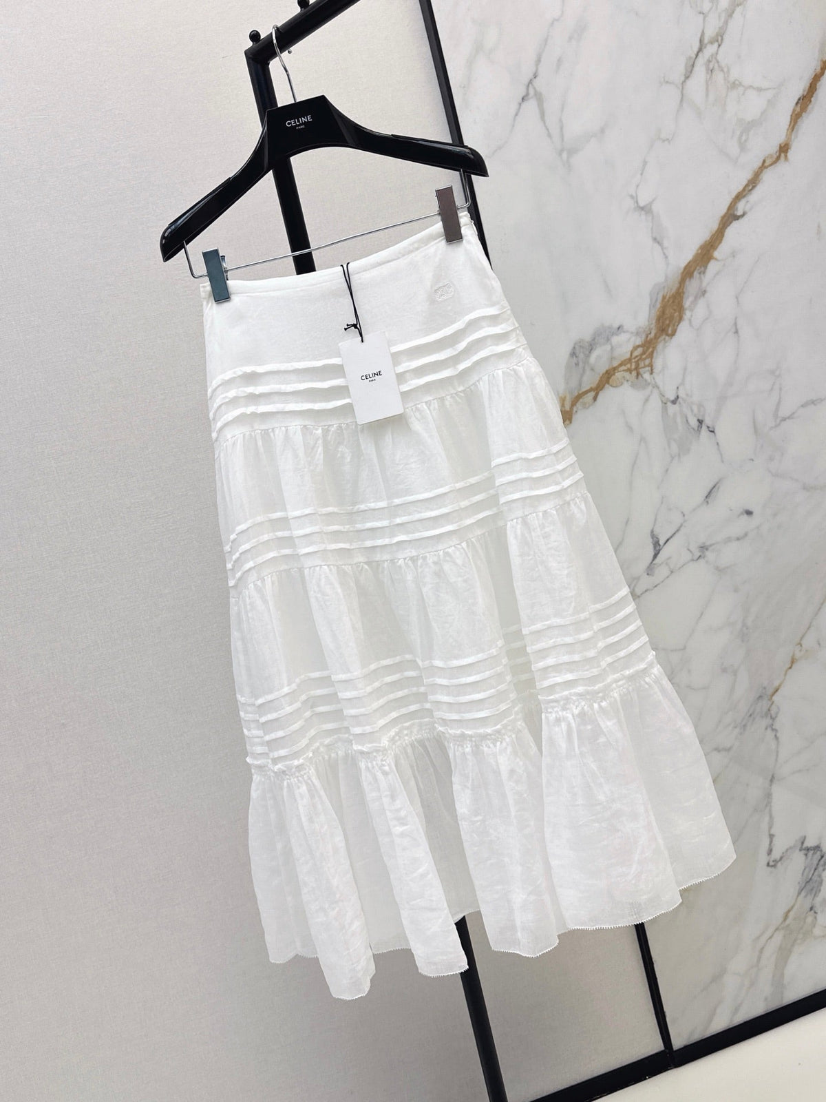26FW New High-Waisted Linen Skirt – South of France Vacation Style 🤍