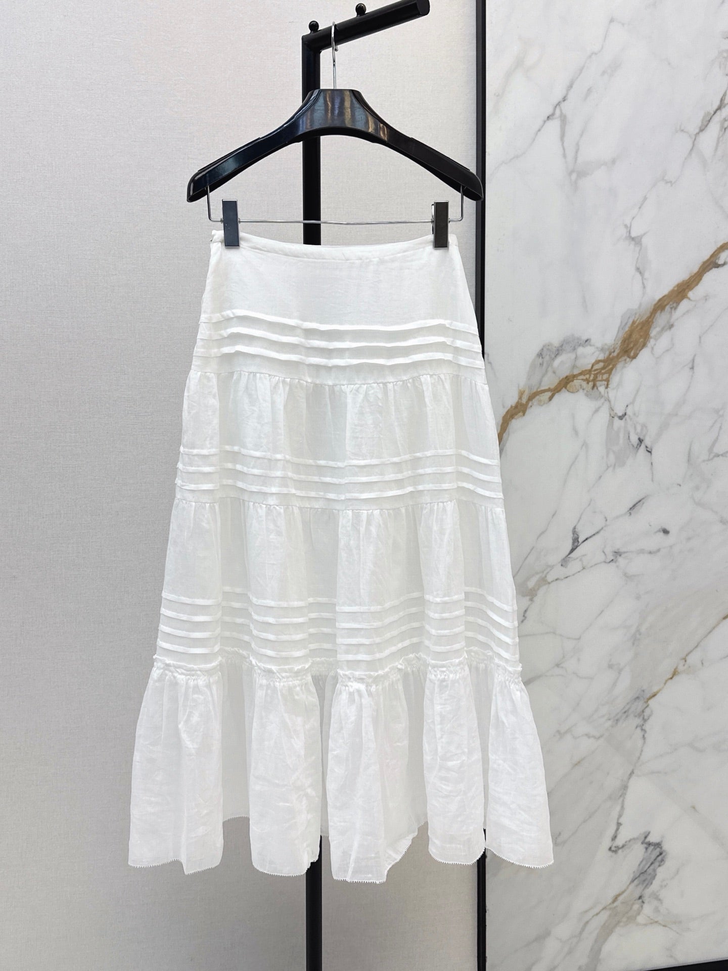26FW New High-Waisted Linen Skirt – South of France Vacation Style 🤍