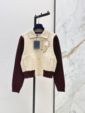 26FW New Color-Block Knit Varsity Jacket 🖤