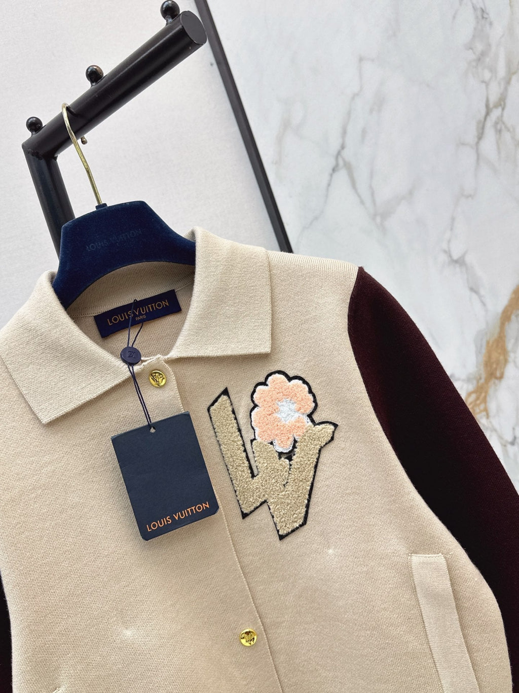 26FW New Color-Block Knit Varsity Jacket 🖤