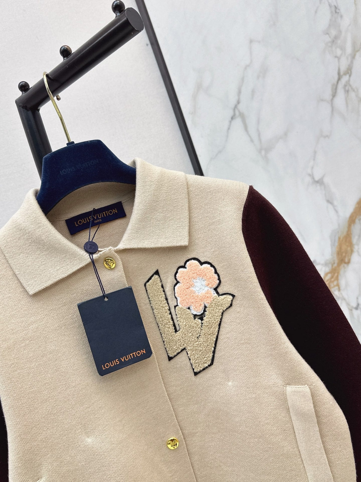 26FW New Color-Block Knit Varsity Jacket 🖤